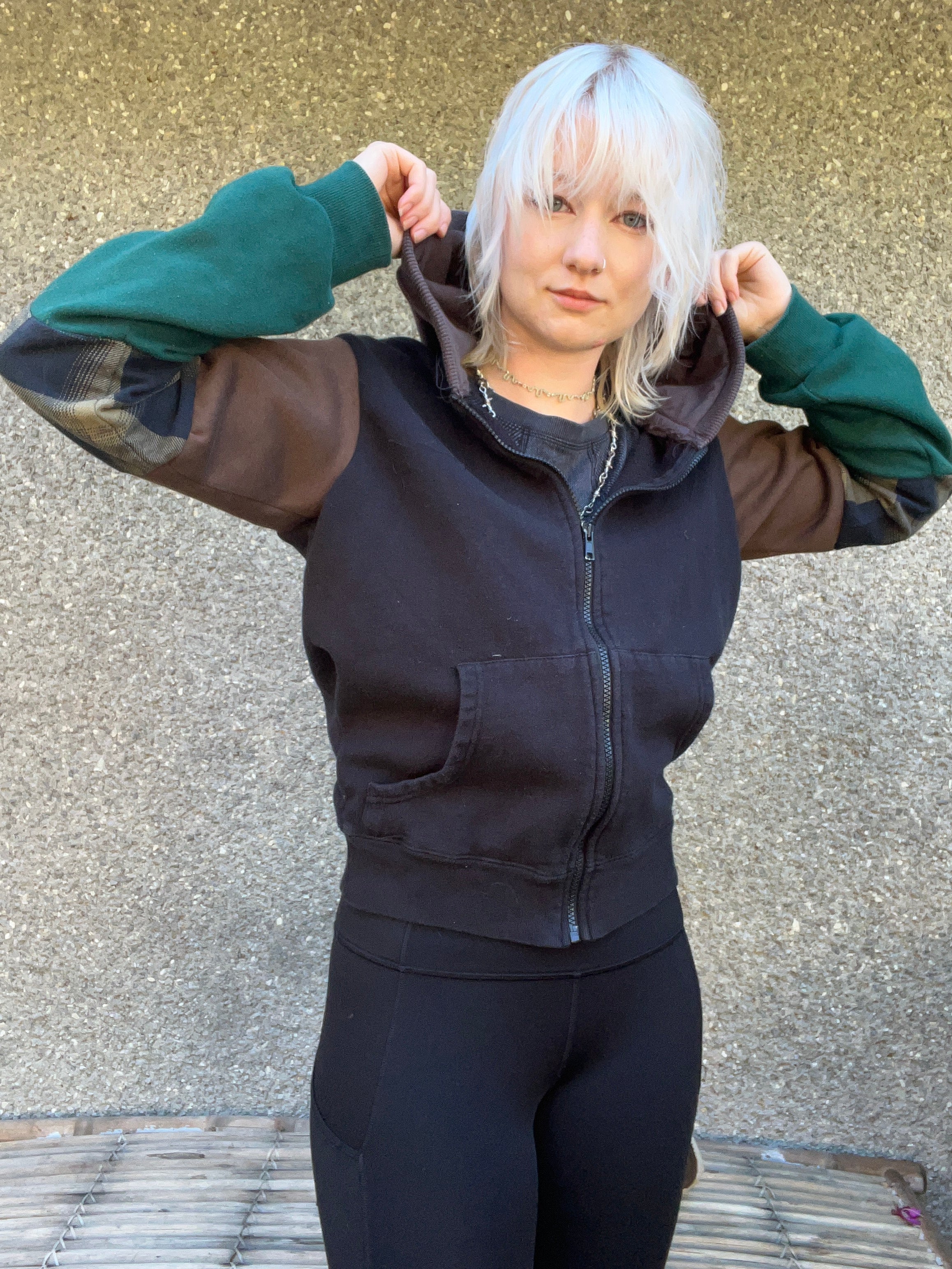 Women’s Sm Patchwork Baby Hoodie
