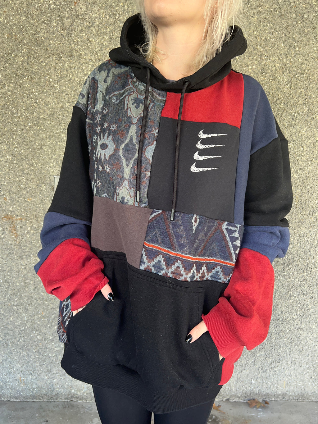 Men’s L Patchwork Hoodie