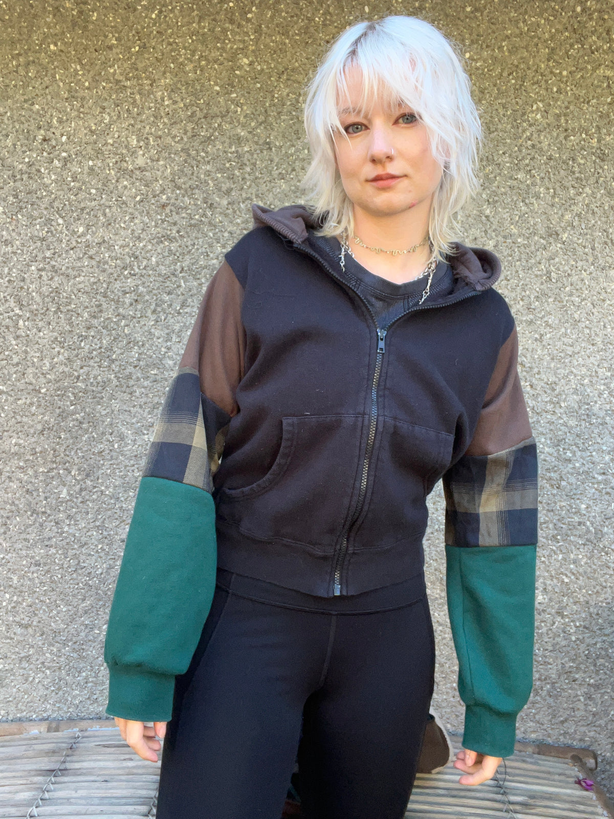 Women’s Sm Patchwork Baby Hoodie