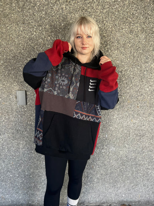 Men’s L Patchwork Hoodie