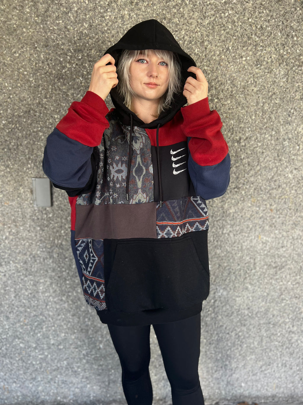Men’s L Patchwork Hoodie