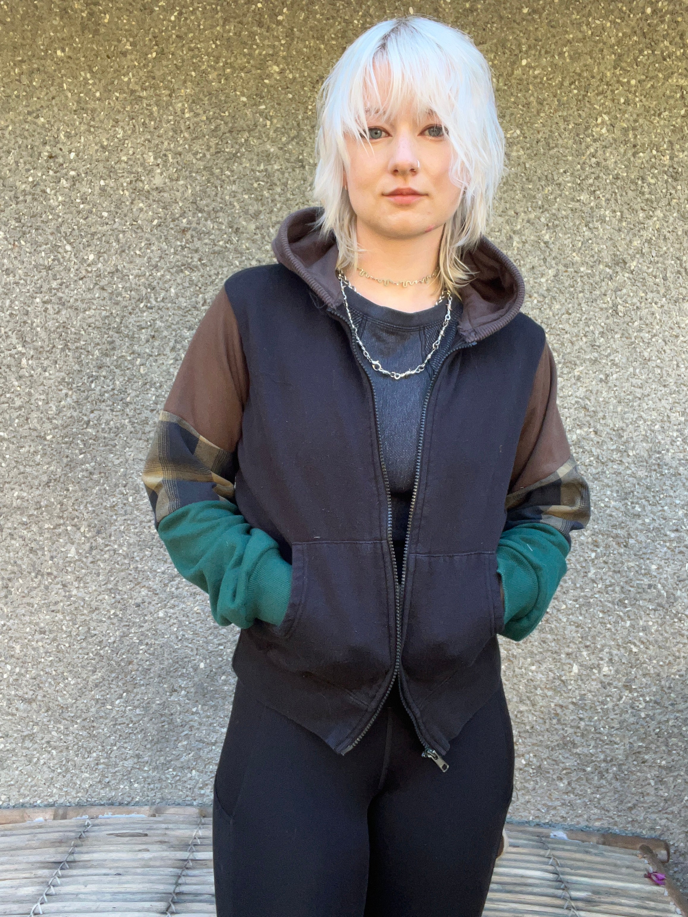 Women’s Sm Patchwork Baby Hoodie